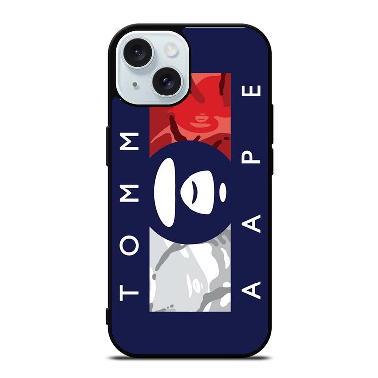TOMMY HILFIGER BAPE CAMO LOGO iPhone 15  Case Cover