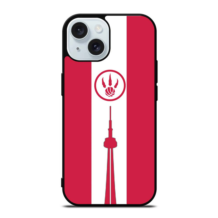 TORONTO RAPTORS CANADA FLAG iPhone 15  Case Cover TORONTO RAPTORS CANADA FLAG iPhone 15  Case Cover
