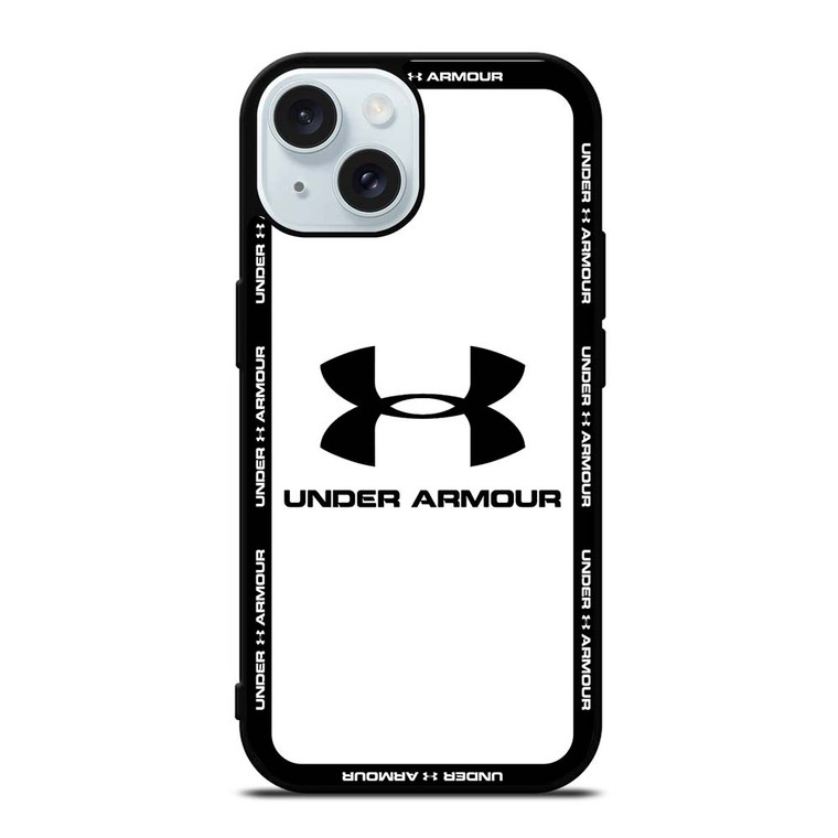 UNDER ARMOUR ROUND WHITE iPhone 15  Case Cover