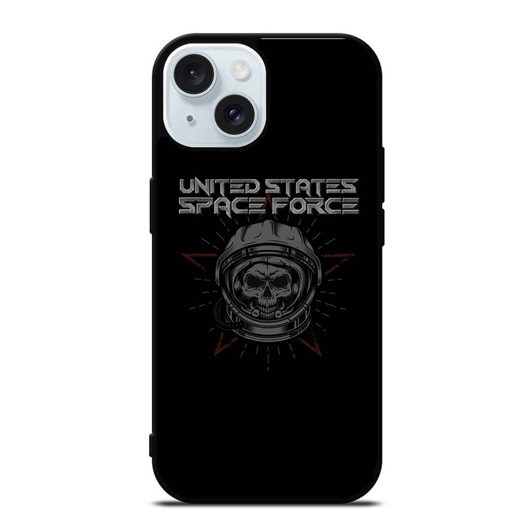 UNITED STATES SPACE FORCE SKULL iPhone 15  Case Cover