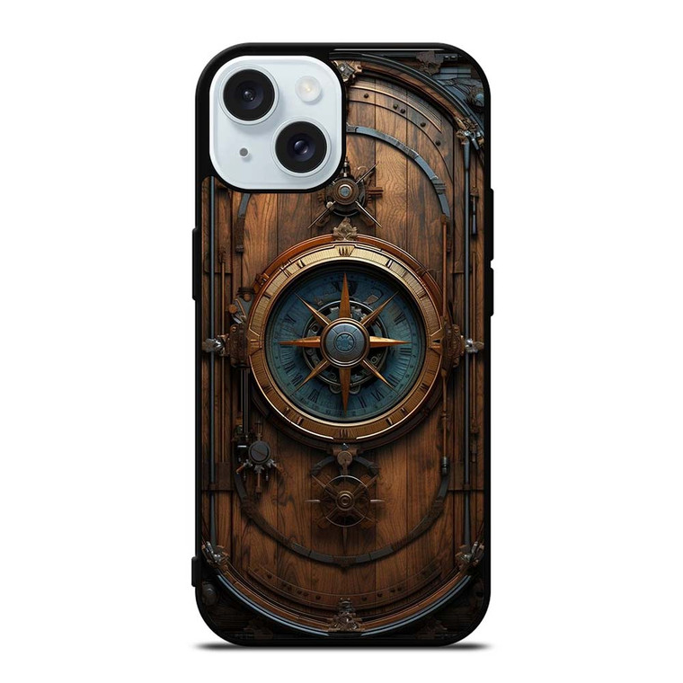 VINTAGE MAP COMPASS iPhone 15  Case Cover