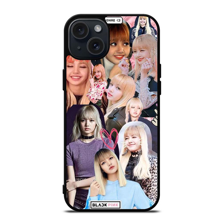 LISA BLACK PINK COLLAGE iPhone 15 Plus Case
