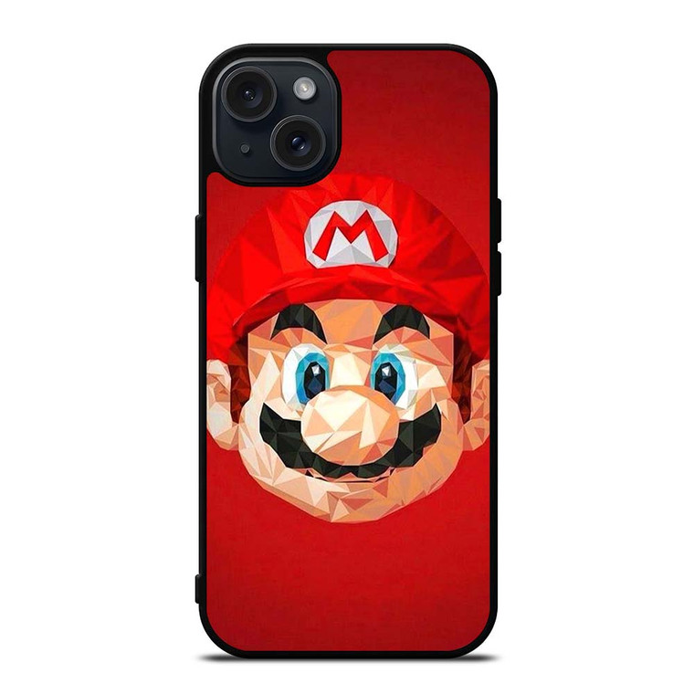 MARIO BROS CLIPART HEAD iPhone 15 Plus Case