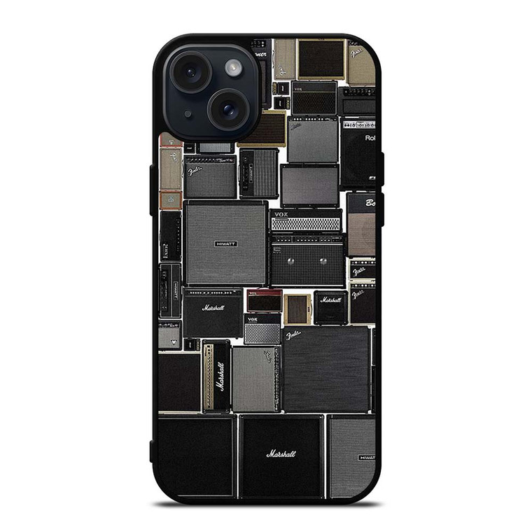 MARSHALL AMPLIFIER COLLAGE iPhone 15 Plus Case