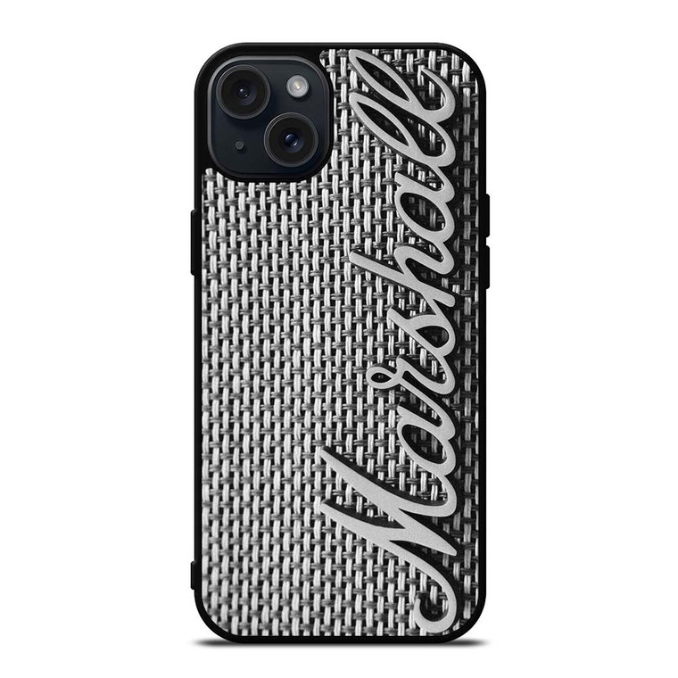 MARSHALL AMPLIFIER METAL EMBLEM iPhone 15 Plus Case
