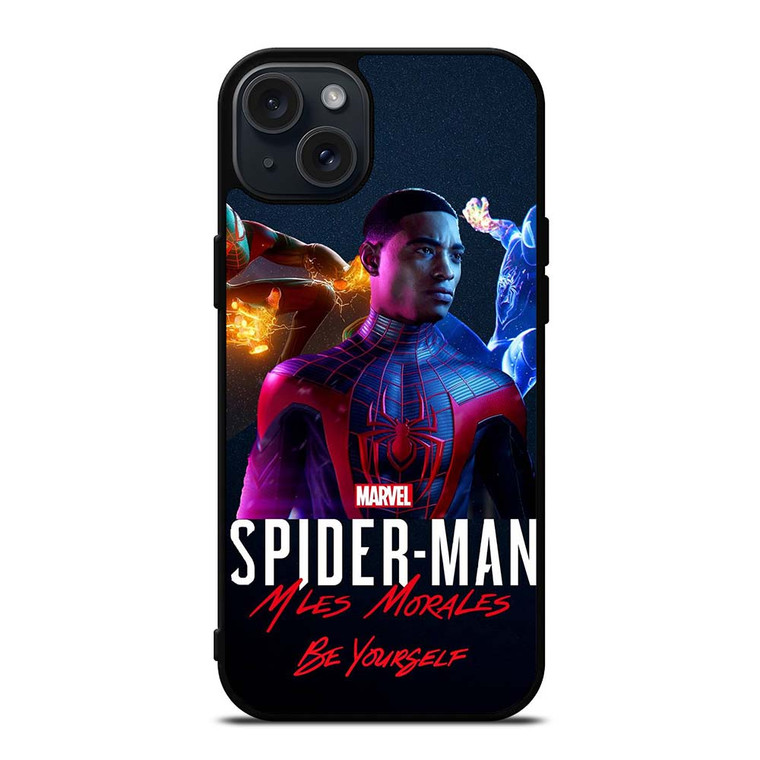 MARVEL SPIDERMAN MILES MORALES POSTER iPhone 15 Plus Case MARVEL SPIDERMAN MILES MORALES POSTER iPhone 15 Plus Case