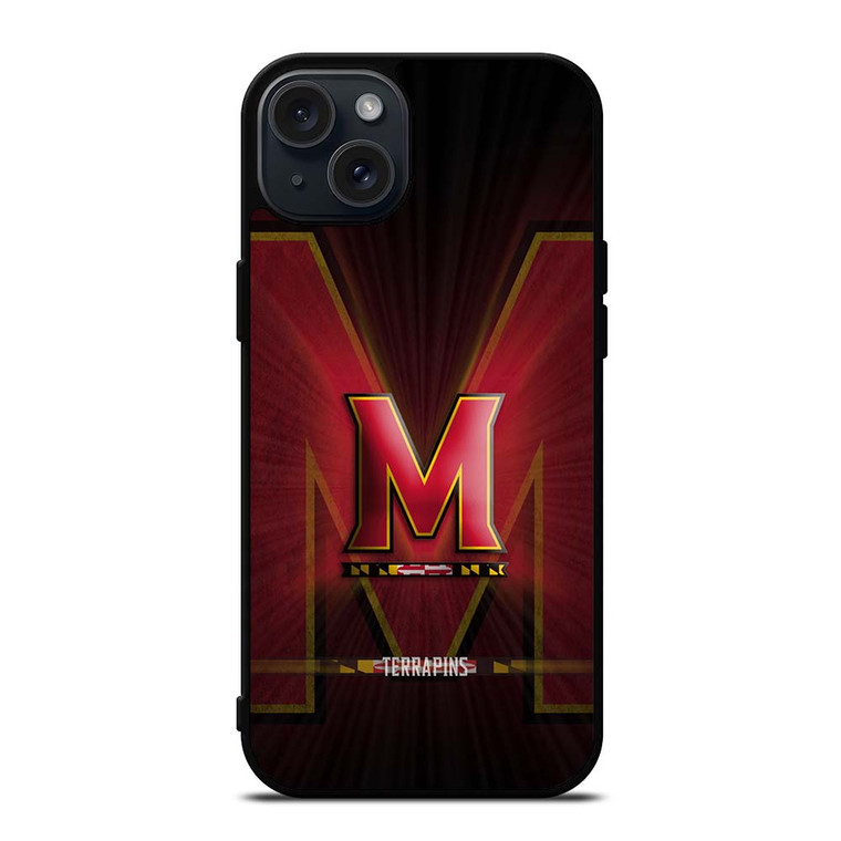 MARYLAND TERRAPINS FOOTBALL LOGO iPhone 15 Plus Case