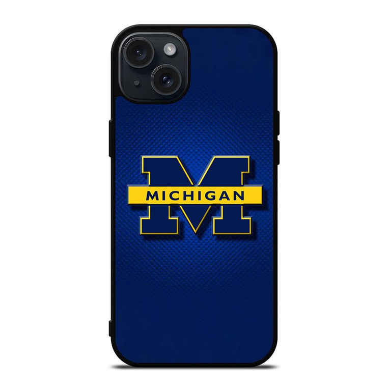 MICHIGAN WOLVERINES NFL LOGO iPhone 15 Plus Case