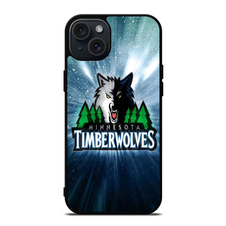 MINNESOTA TIMBERWOLVES SHINY SYMBOL iPhone 15 Plus Case