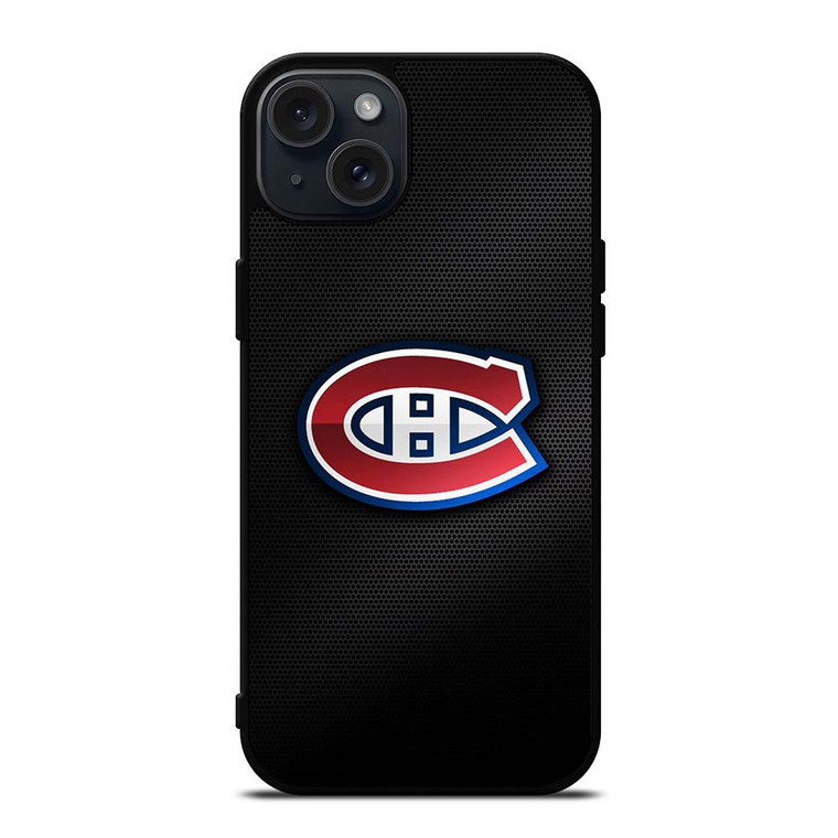 MONTREAL CANADIENS CARBON LOGO iPhone 15 Plus Case