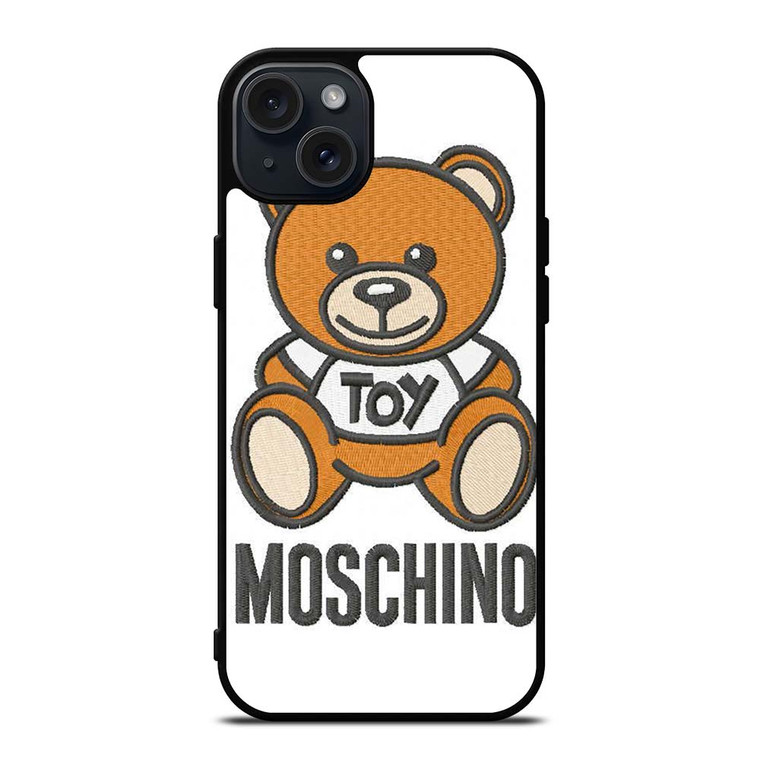 MOSCHINO TOY EMBROIDERED iPhone 15 Plus Case MOSCHINO TOY EMBROIDERED iPhone 15 Plus Case