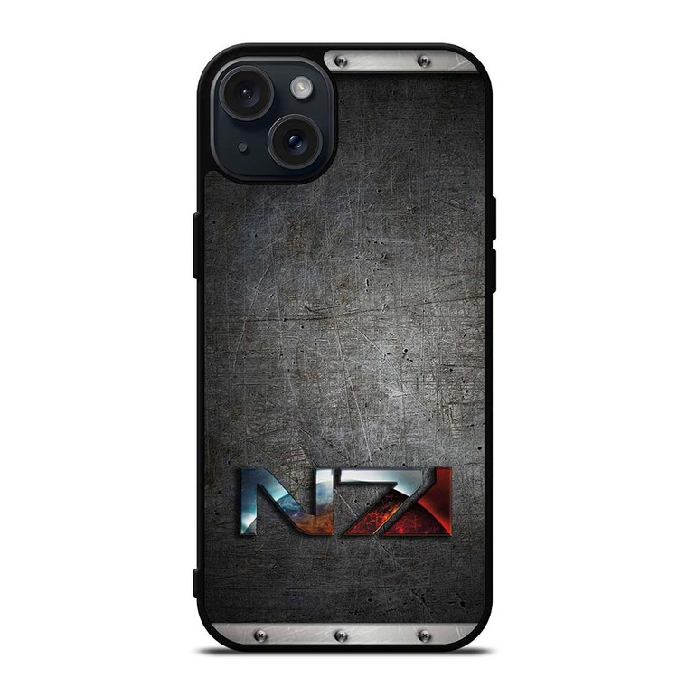 N7 ARMOUR MASS EFFECT METAL EMBLEM iPhone 15 Plus Case N7 ARMOUR MASS EFFECT METAL EMBLEM iPhone 15 Plus Case