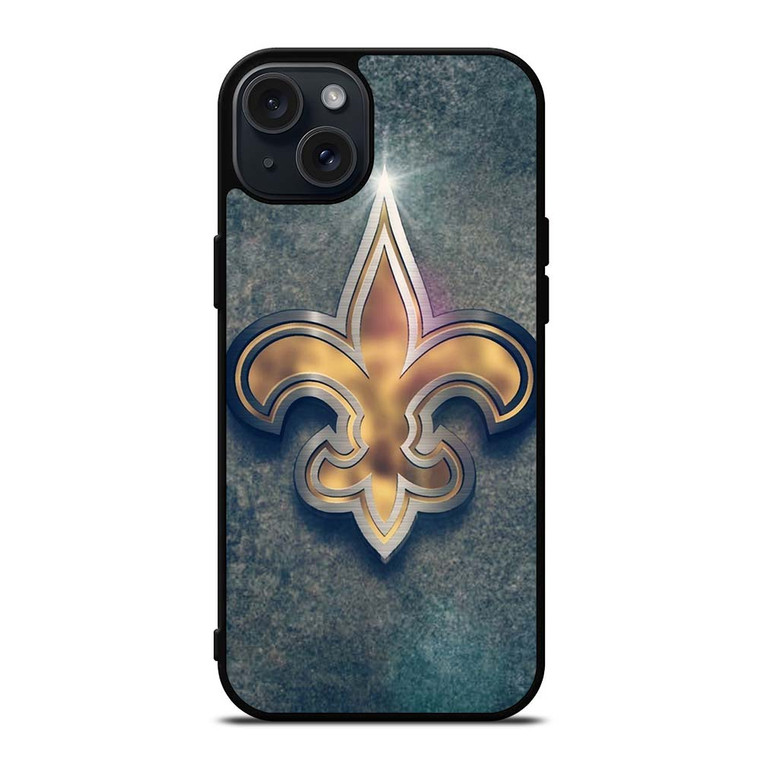 NEW ORLEANS SAINTS GLOW iPhone 15 Plus Case