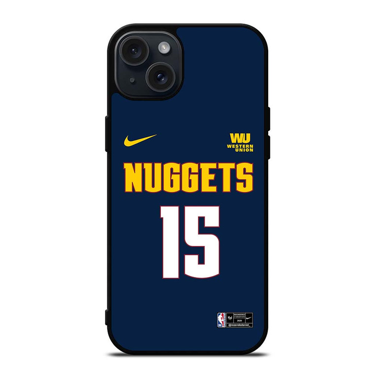 NIKOLA JOKIC DENVER NUGGETS NIKE iPhone 15 Plus Case