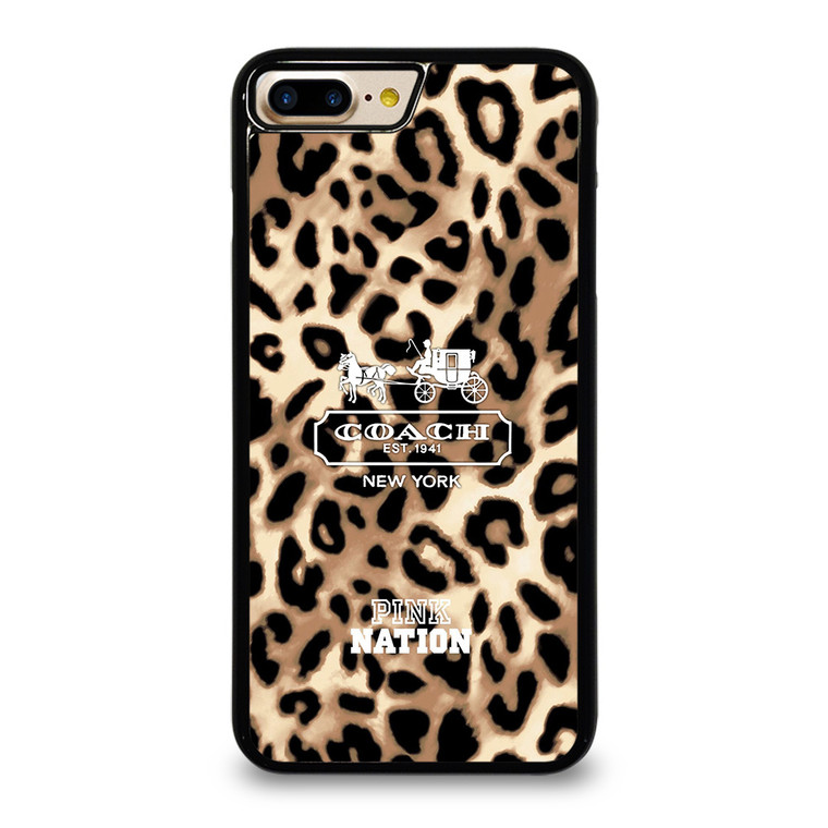 COACH NEW YORK PINK NATION LEPOARD iPhone 7 Plus Case COACH NEW YORK PINK NATION LEPOARD iPhone 7 Plus Case