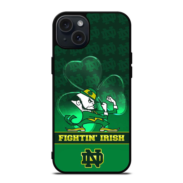 NOTRE DAME FIGHTING IRISH MASCOT iPhone 15 Plus Case NOTRE DAME FIGHTING IRISH MASCOT iPhone 15 Plus Case