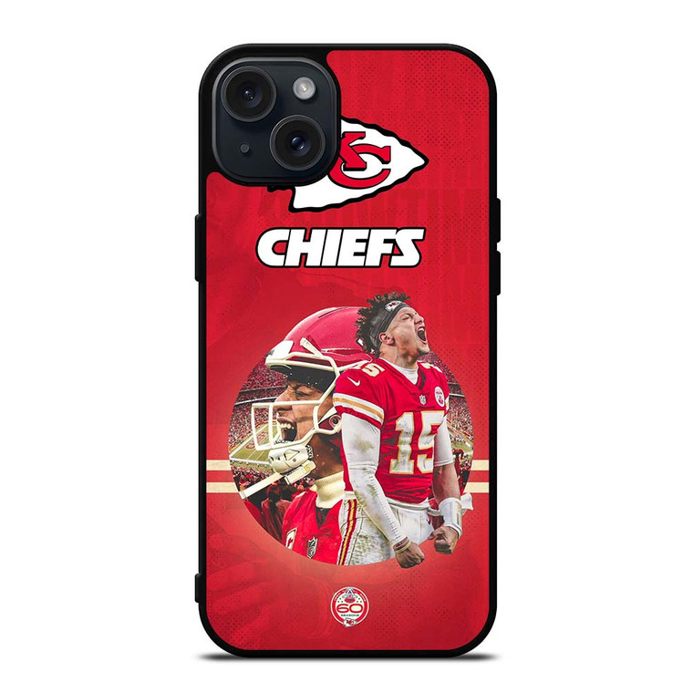 PATRICK MAHOMES 15 KANSAS CITY CHIEFS iPhone 15 Plus Case