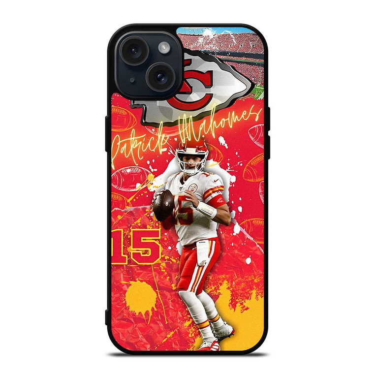 PATRICK MAHOMES FOOTBALL NFL iPhone 15 Plus Case PATRICK MAHOMES FOOTBALL NFL iPhone 15 Plus Case