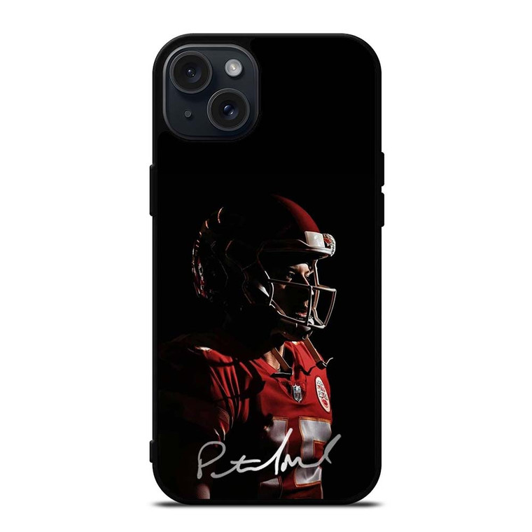 PATRICK MAHOMES KC CHIEFS SIGNATURE iPhone 15 Plus Case PATRICK MAHOMES KC CHIEFS SIGNATURE iPhone 15 Plus Case