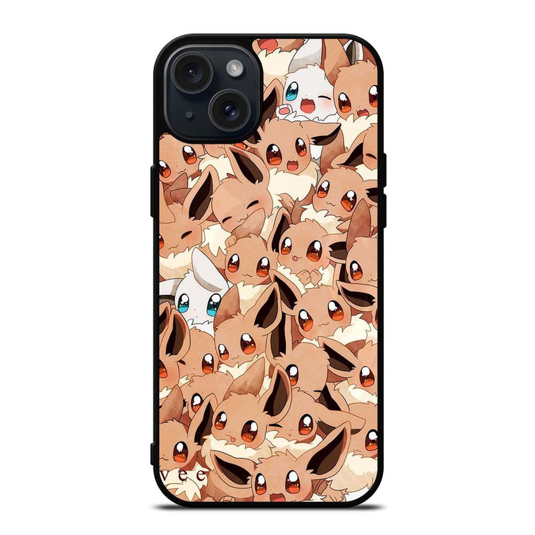 POKEMON EEVEE COLLAGE iPhone 15 Plus Case POKEMON EEVEE COLLAGE iPhone 15 Plus Case