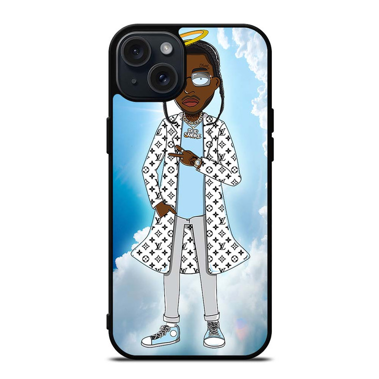 POP SMOKE RAPPER CARTOON iPhone 15 Plus Case