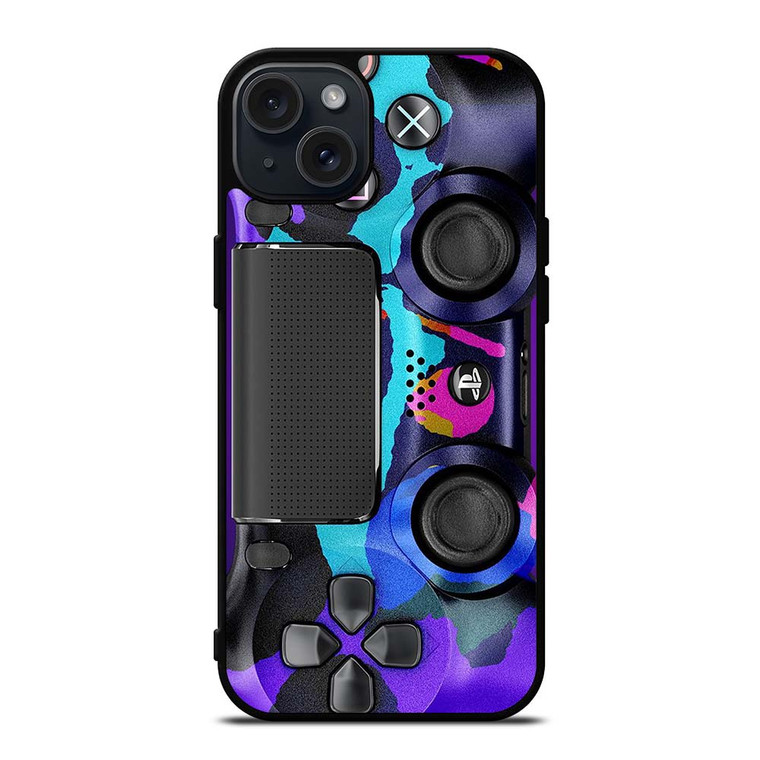 PS4 CONTROLLER PLAYSTATION ART iPhone 15 Plus Case
