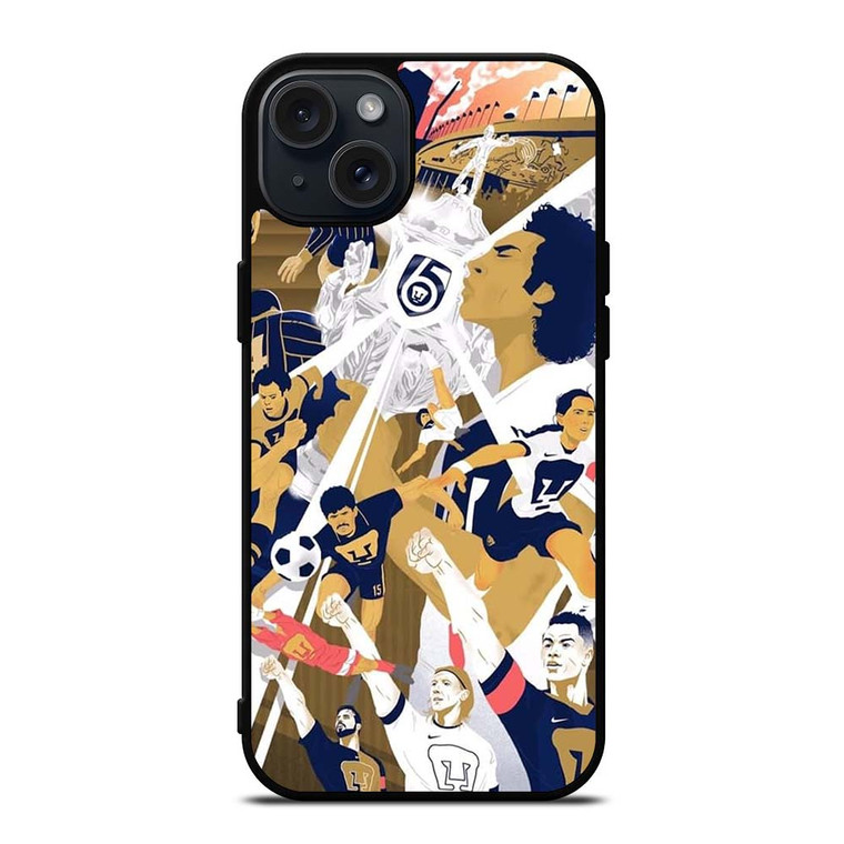 PUMAS UNAM MEXICO WALL iPhone 15 Plus Case PUMAS UNAM MEXICO WALL iPhone 15 Plus Case