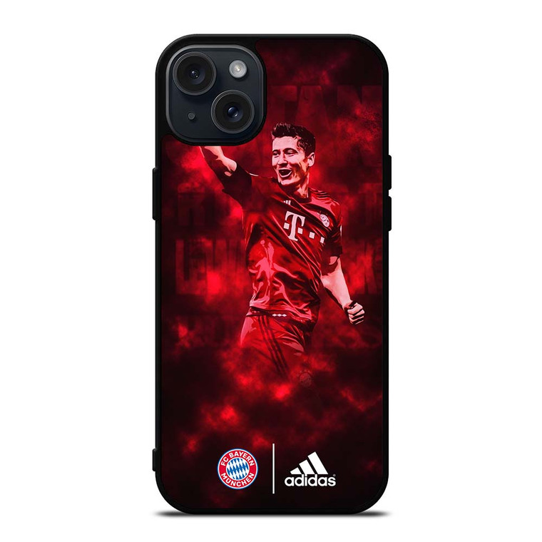 ROBERT LEWANDOWSKI MUNCHEN ADIDAS iPhone 15 Plus Case ROBERT LEWANDOWSKI MUNCHEN ADIDAS iPhone 15 Plus Case