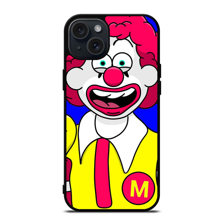 RONALD MCDONALDS MASCOT CARTOON iPhone 15 Plus Case RONALD MCDONALDS MASCOT CARTOON iPhone 15 Plus Case