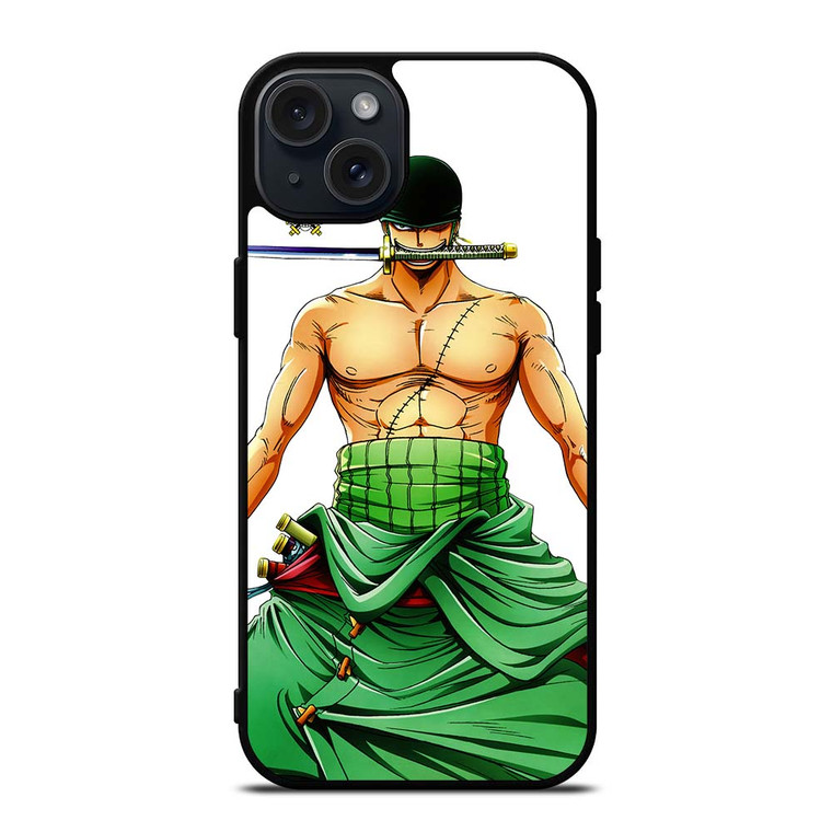 RORONOA ZORO ONE PIECE ANIME 2 iPhone 15 Plus Case