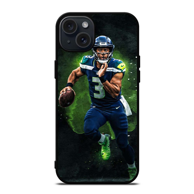 SEATTLE SEAHAWKS RUSSELL WILSON NFL iPhone 15 Plus Case