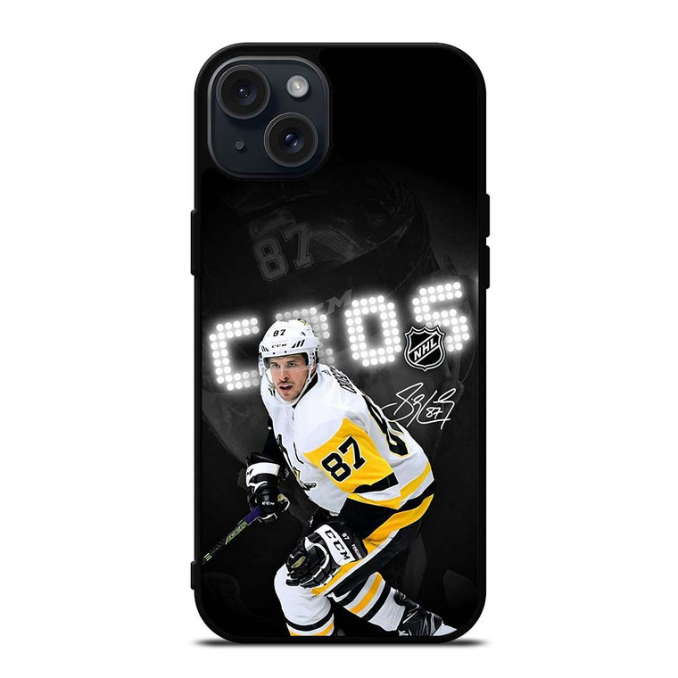 SIDNEY CROSBY PITTSBURGH PENGUINS HOCKEY iPhone 15 Plus Case