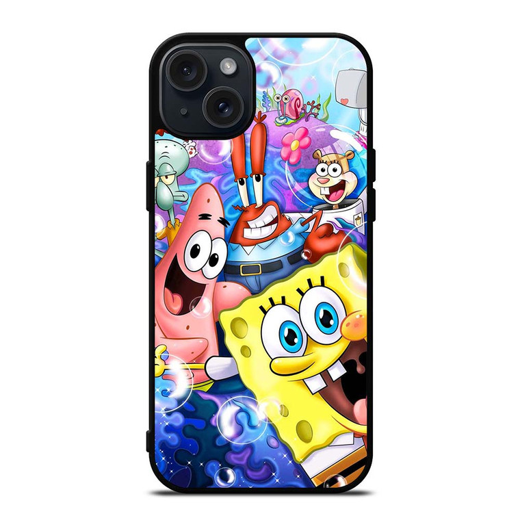 SPONGEBOB AND FRIEND BUBLE iPhone 15 Plus Case
