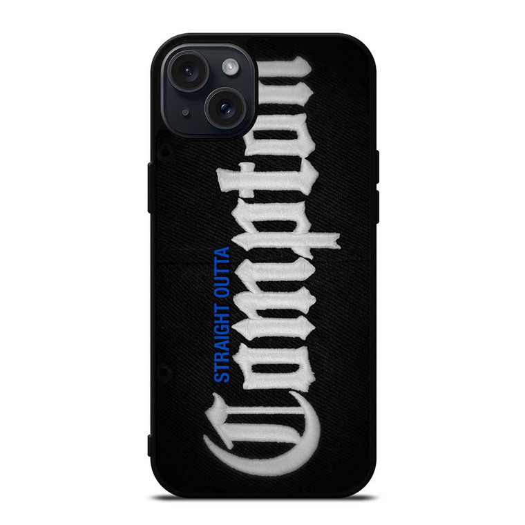 STRAIGHT OUTTA COMPTON EMBOSS iPhone 15 Plus Case