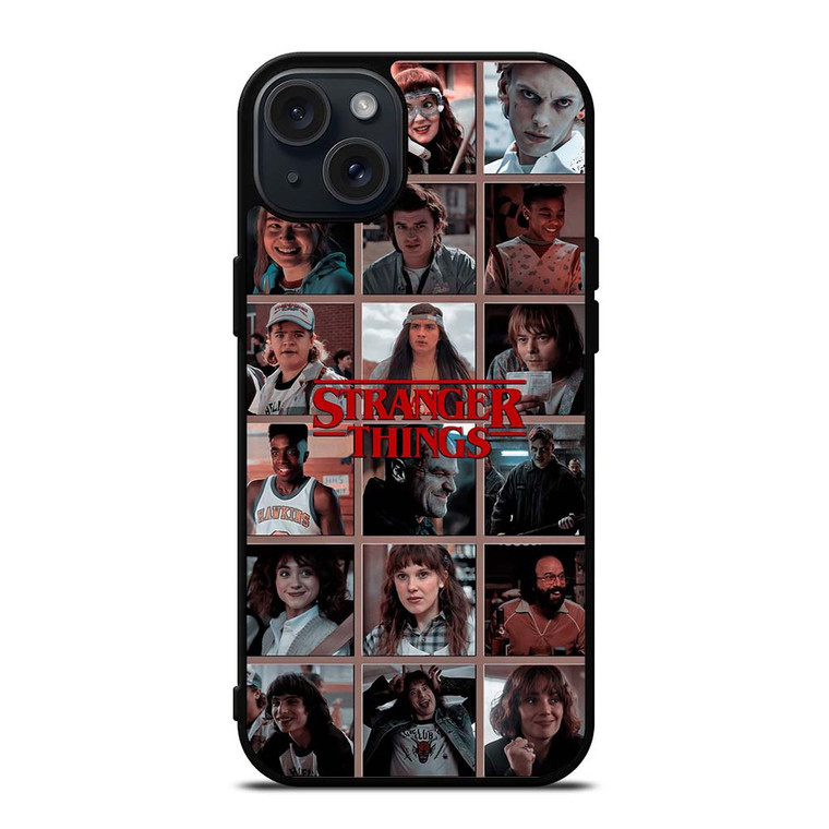 STRANGER THINGS ALL CHARACTER iPhone 15 Plus Case