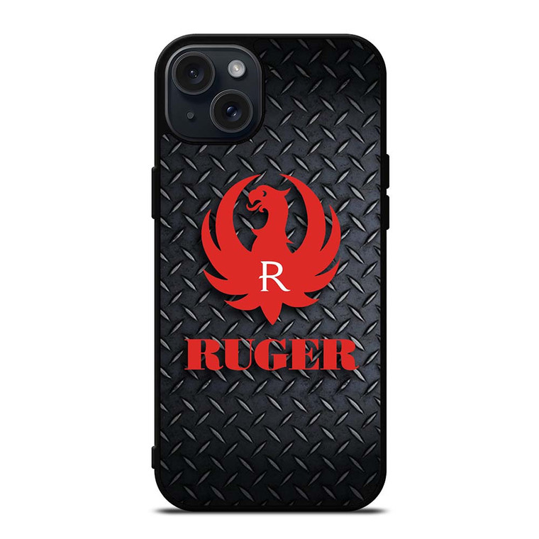 STURM RUGER FIREARM PLATE LOGO iPhone 15 Plus Case