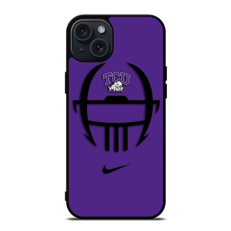 TCU HORNED FROGS FOOTBALL NIKE iPhone 15 Plus Case TCU HORNED FROGS FOOTBALL NIKE iPhone 15 Plus Case