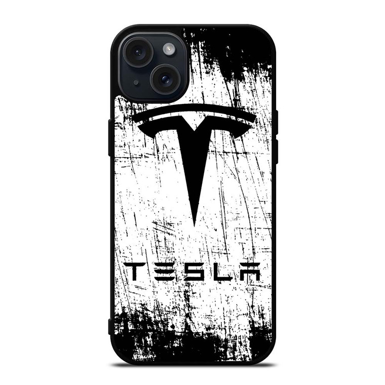 TESLA MOTORS BRUSHED LOGO iPhone 15 Plus Case