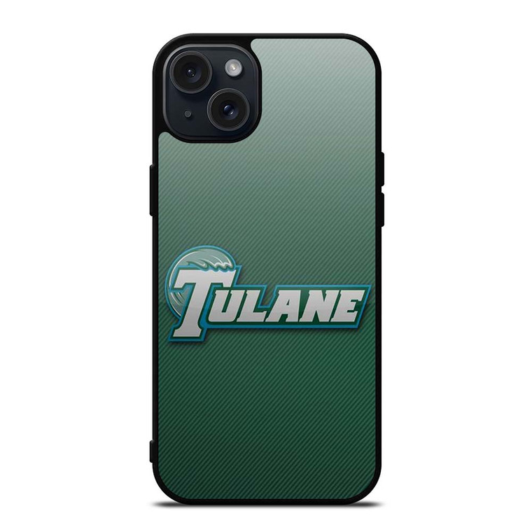 TULANE UNIVERSITY LOGO CARBON iPhone 15 Plus Case