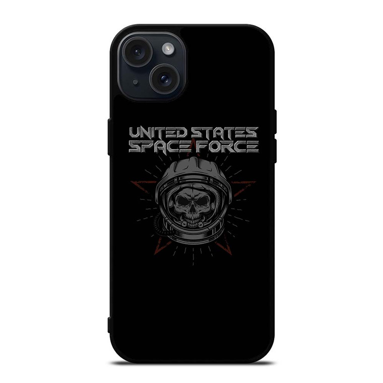 UNITED STATES SPACE FORCE SKULL iPhone 15 Plus Case