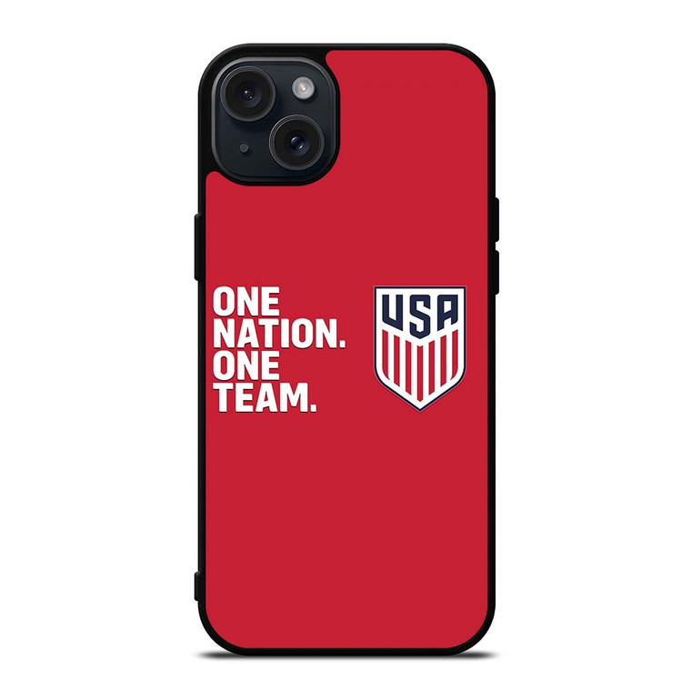 USA SOCCER ONE NATION ONE TEAM iPhone 15 Plus Case