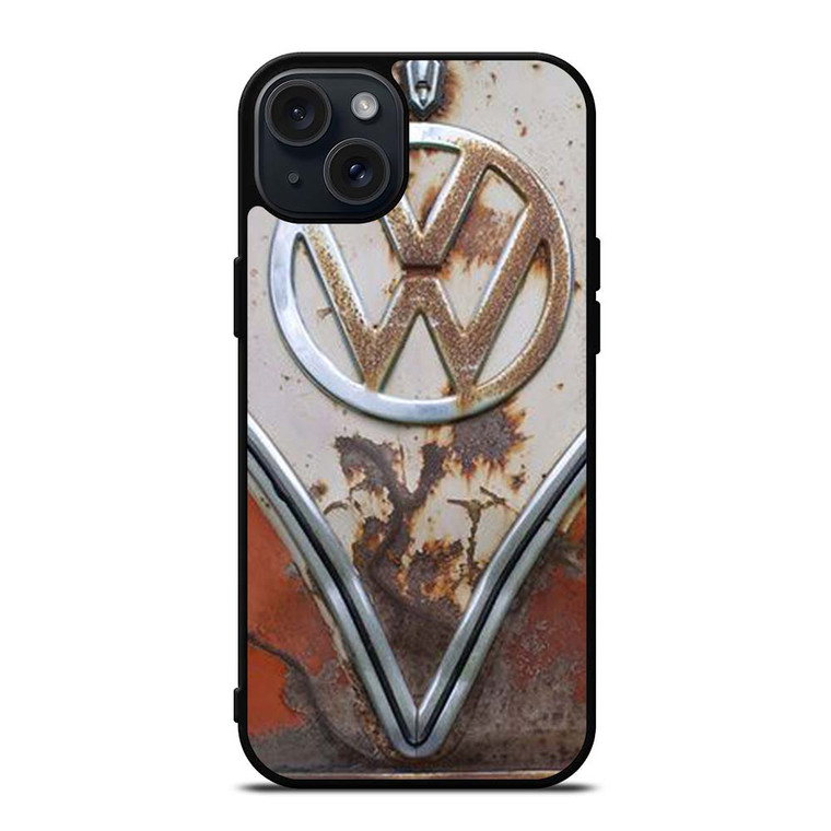 VW VOLKSWAGEN EMBLEM RUSTY iPhone 15 Plus Case