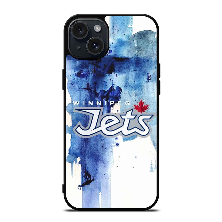 WINNIPEG JETS ART LOGO iPhone 15 Plus Case