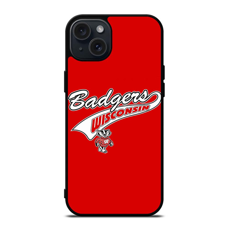 WISCONSIN BADGERS FOOTBALL SYMBOL iPhone 15 Plus Case