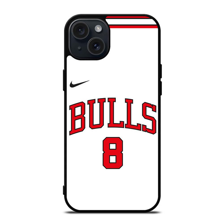 ZACH LAVINE CHICAGO BULLS WHITE iPhone 15 Plus Case