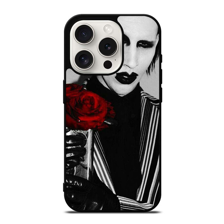 MARILYN MANSON GOTH FACE iPhone 15 Pro Case