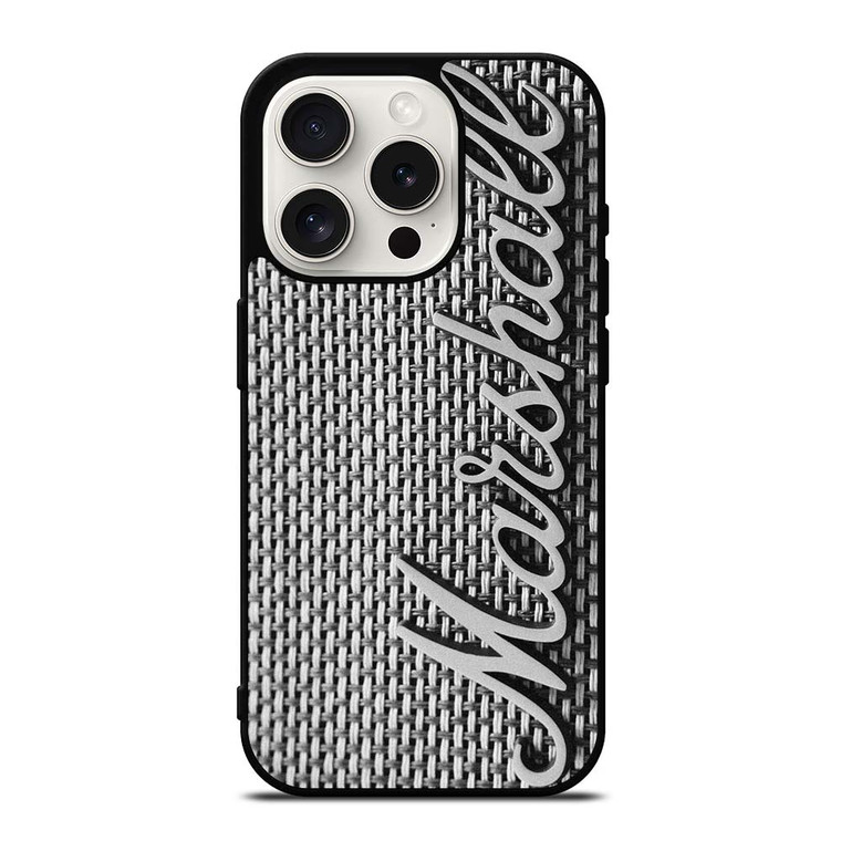 MARSHALL AMPLIFIER METAL EMBLEM iPhone 15 Pro Case