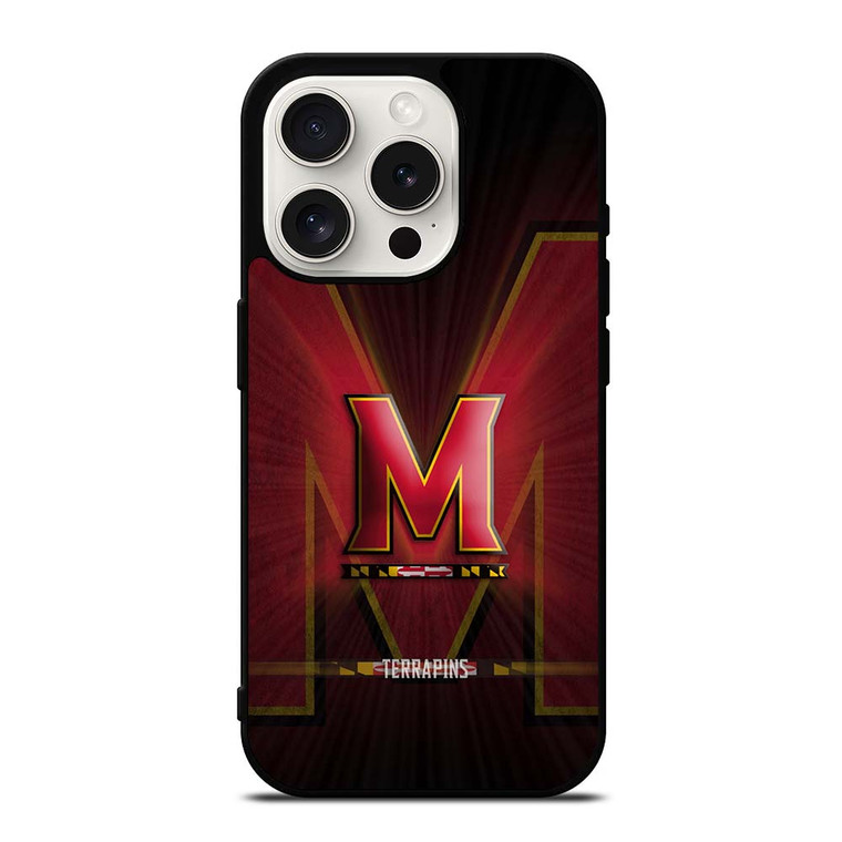 MARYLAND TERRAPINS FOOTBALL LOGO iPhone 15 Pro Case