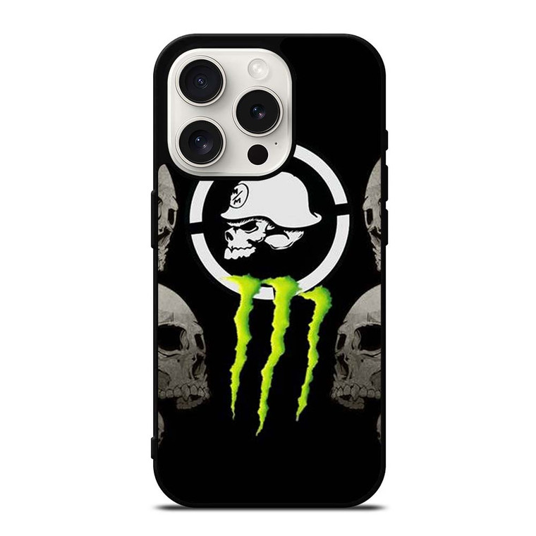 METAL MULISHA MONSTER ENERGY SKULL iPhone 15 Pro Case