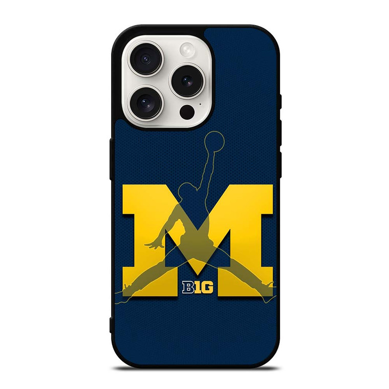 MICHIGAN WOLVERINES AIR JORDAN iPhone 15 Pro Case